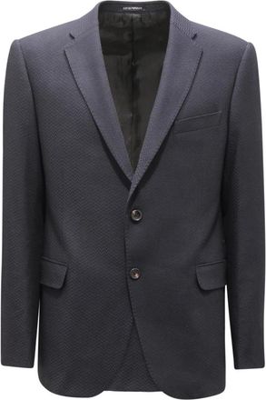 Armani M Line Jas - Heren - Blazers - Blauw - S - Wol - Jassen