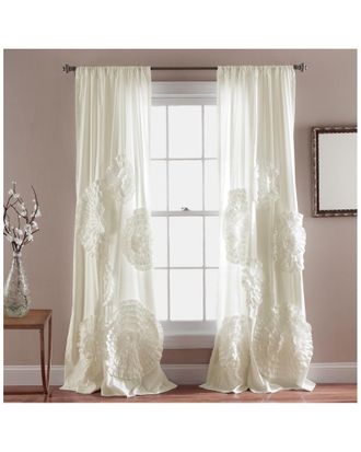 Triangle Home Fashions Serena Ivory Window Curtain
