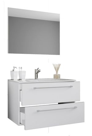 VCM 3 pcs. washroom washbasin Badinos SP in White