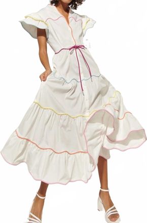Celia B Baba Voyager Midi Dress In White