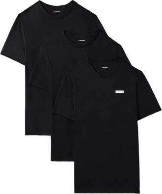 Calvin Klein Pack de 3 camisetas de cuello redondo S/S - Tops - Hombre - Negro - S