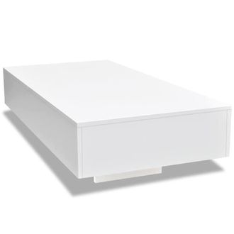 Berkfield Home Coffee Table High Gloss White