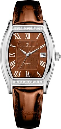 Christian Van Sant Womens Gemma Brown Dial Watch