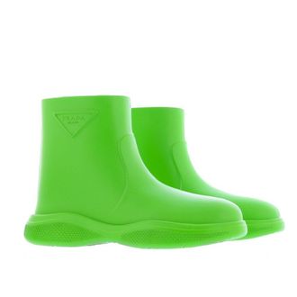 Prada Womens Bicolor Rubber Rain Boots