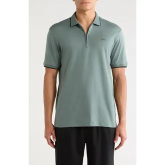 DKNY Zip Polo in Balsam Green at Nordstrom Rack, Size X-Large