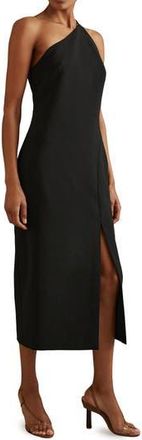 Reiss Suri One-Shoulder Midi Dress in Black at Nordstrom Rack, Size 10