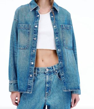 Slvrlake Denim Overland Denim Long Sleeve Button Down Shirt In Aint Over Till Its Over