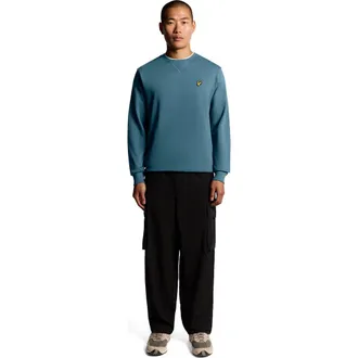 Lyle & Scott Crew Neck Sweater in Deep Water at Nordstrom, Size X-Large