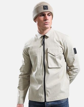 Marshall Artist Mens Marshall Artist Vena Overshirt Stone - Size: 42/Regular