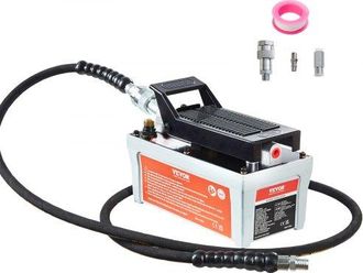 OEM 700 Bar Lufthydraulische Pumpe 1,6l Hydraulikpumpe 0,8l/min (ohne Last) 0,16l/min (belastung) Hydraulische Fu&szlig;pumpe Mit 2m Schlauch Luft Fu&szlig;pumpe Auto