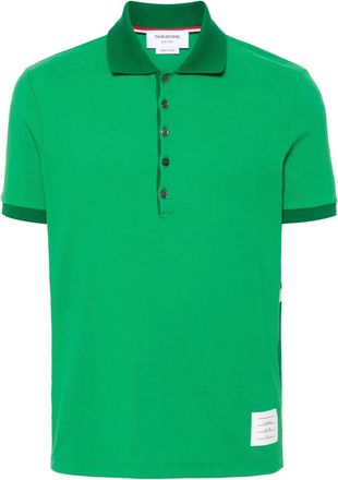 Thom Browne Polo con dettaglio a 4 righe - Verde