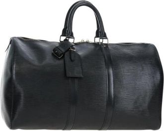 Louis Vuitton Pre-owned Vintage Epi Boston Bag - Dames - Vintage Weekendtas - Zwart - ONE Size - Leer - Vintage