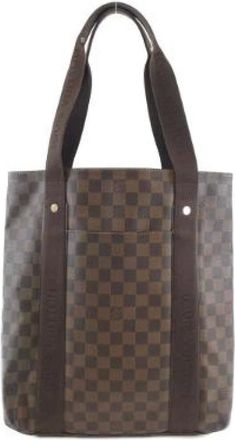 Louis Vuitton Pre-owned Tote Bags, male, Brown, Size: ONE SIZE Pre-owned Beaubourg Damier Shoulder Bag