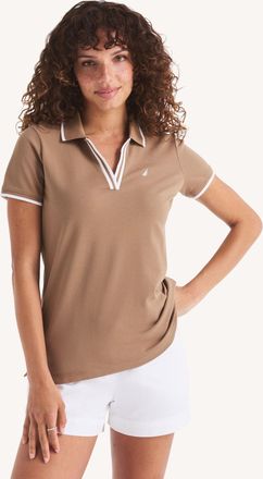Nautica Womens Sustainably Crafted Deck Polo