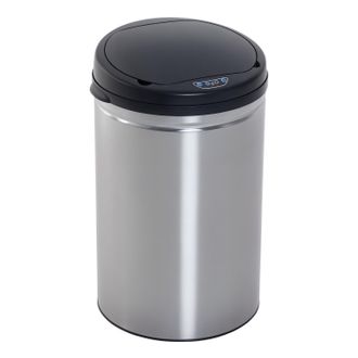 HOMCOM Homcom - Papelera Cubo Basura 30l Sensor Detector Movimiento Abre Automatico Acero