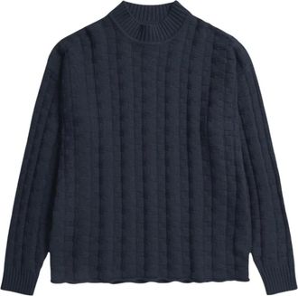 Norse Projects Truien & Vesten, Heren, Blauw, S, Katoen, Katoen Kasjmier Gebreide Trui