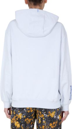 McQ by Alexander McQueen Hooded Cotton Sweatshirt - Blue