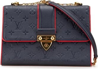 Louis Vuitton Borsa a spalla Saint Sulpice PM in pelle Empreinte con monogramma 2018 - Blu