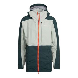 adidas Terrex Post-Consumer Snow Jacket Asia Sizing White Green HC7727