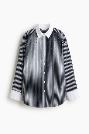 H&M Bluse mit Strassverzierung - Blue