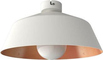 Lumicom Lumicom - tokyo Plafoniera, 1xE27, max 42W, metallo, bianco opaco/foglia rame, D.35cm