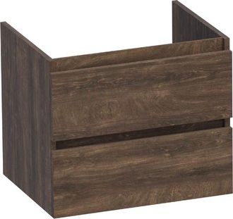 Marcel Breuer Joy wastafelonderkast 60 2 softclose lades - greeploos - 1 sifon uitsparing - Grove