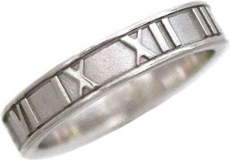 Tiffany & Co. Atlas Silver 925 Band Ring (Pre-Owned)