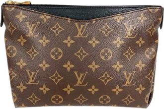 Louis Vuitton Pre-owned Vintage Canvas Clutch - unisex - Vintage Clutch - Bruin - ONE Size - Vintage