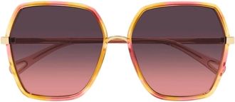 Chlo&eacute; Accessoires, unisex, Roze, ONE Size, Ch 0262s Zonnebrillen