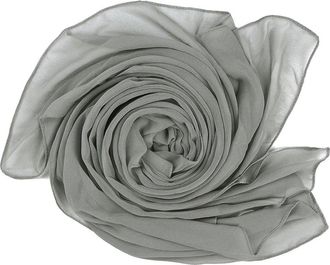 World of Shawls Elegant Chiffon Scarf Wrap Wedding Bridal Party Occasion Prom - 28 Colours (Silver Coin)