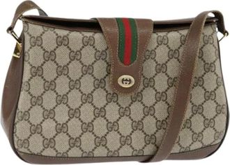 Gucci Pre-owned Cross Body Bags, female, Beige, Size: ONE SIZE Pre-owned Cross Body Bag