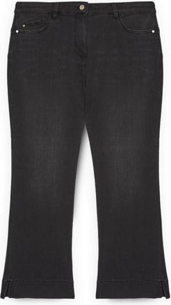 Fiorella Rubino Kick Flare Jeans - Dames - Cropped Jeans - Zwart - XL - Katoen - Jeans