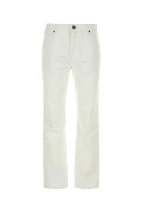 Balmain White Straight Leg Jeans