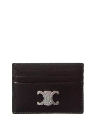 Celine Celine Triomphe Leather Card Holder