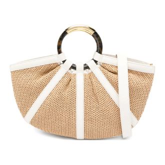 Coccinelle Handbags, female, Beige, Size: ONE SIZE Shell Straw