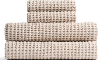 Parachute Turkish Cotton Waffle Bath Essentials in Bone at Nordstrom, Size Hand Towel