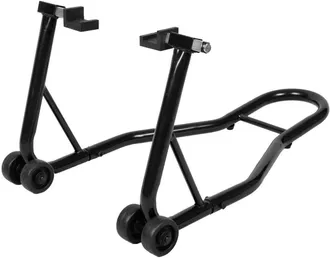 Costway Caballete Trasero Moto Acero Inoxidable Para Rueda Trasera Motocicleta Soporte Port&aacute;til Y M&oacute;vil Negro - Costway