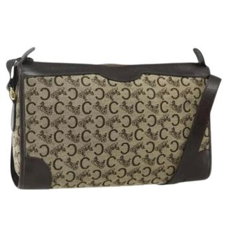 Celine Pre-owned Cross Body Bags, female, Beige, Size: ONE SIZE Pre-owned Canvas Shoulder Bag