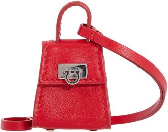 Ferragamo Gancini Micro Charm in Red