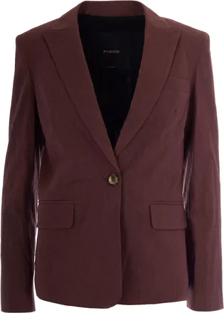 Pinko Freda Brown Linen Jacket