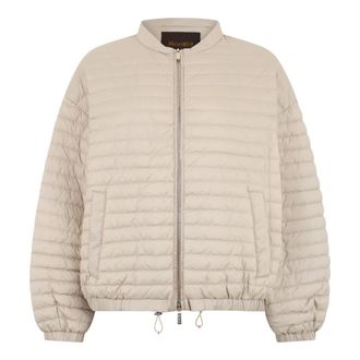 Moorer Bomber Jackets, female, Beige, Size: 2XS Elvira Jacket