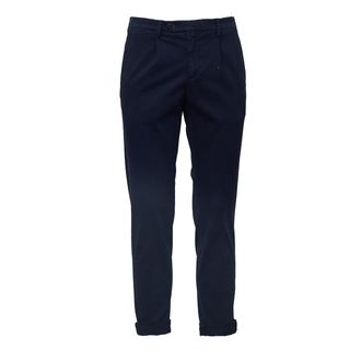 BRIGLIA 1949 Tailored Slim-Fit Pants with Front Pinces and Cuffed Hems