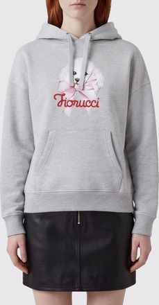 Fiorucci Felpa con cappuccio in cotone con logo Fiorucci
