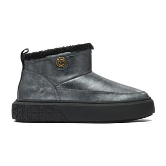 Pinko Pinko, Schoenen, Dames, Zwart, 36 EU, Leer, Yoko 22 Enkellaarsjes