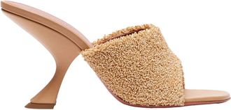 Amina Muaddi Beige Muiltjes voor Vrouwen - Dames - Muiltjes - Beige - 39 1/2 EU - Schoenen