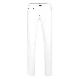 Philipp Plein Heren, Jeans, Wit, Maat: W40 Denim