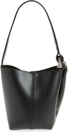 J.W.Anderson Small JWA Corner Leather Bucket Bag in Black 999 at Nordstrom