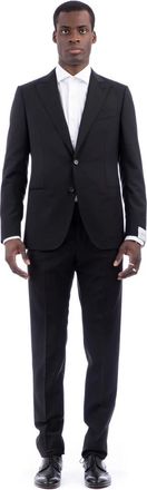 Caruso Zwarte Miura Drop 8R Tailored Jurk - Heren - Business pakken - Zwart - S - Kostuums