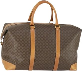 Celine Pre-owned Weekend Bags, female, Brown, Size: ONE SIZE Pre-owned Plastic Weekend Bag