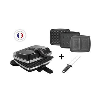 Lagrange Croque-gofre-obleas 3 Platos 1000w Negro - 039624